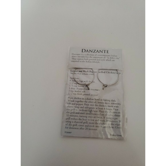 Danzante Wines From Italy Wine Glass Charms New - Picture 2 of 2